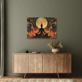 Üveg kép - Meditáció (70x50 cm)