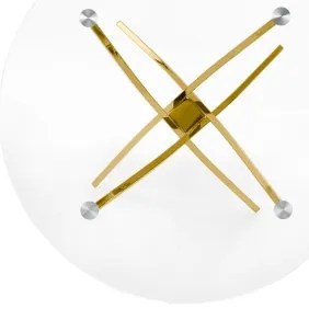 Étkezőasztal ESTEN átlátszó/arany