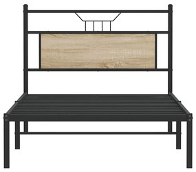 ágykeret matrac nélkül Sonoma tölgy 107x203 cm Gépi fa