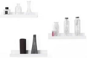 3 darabos SHELFY fali polcszett, fehér
