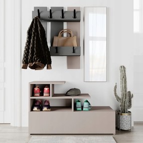 Houseland Vesty előszobafal mokka/antracit