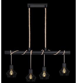 Globo 54017-4H - Csillár zsinóron PRISKA 4xE27/60W/230V