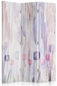 Gario Paraván Festett virágok pasztell színben Méret: 110 x 170 cm, Kivitelezés: Klasszikus paraván
