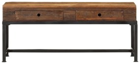tömör újrahasznosított fa TV-szekrény 110 x 30 x 46 cm