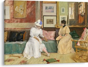Kép - William Merritt Chase, A Friendly Call, reprodukciók (70x50 cm)