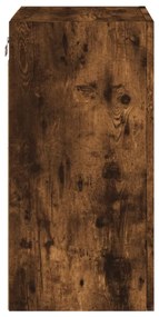 2 db füstös tölgy színű szerelt fa TV-szekrény 40,5x30x60 cm