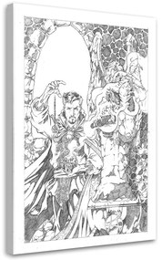 Gario Vászonkép Doctor Strange rajz - Saqman Méret: 40 x 60 cm