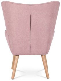 Fülkés fotel lábtartóval PINK2, rózsaszín
