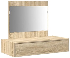 Falra Szerelhető Sminkasztal Sonoma Tölgy 83x40x70 cm