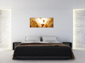 Kép - Szeretettel teli kezek festménye (120x50 cm)