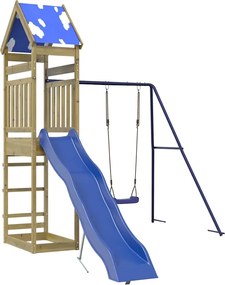 vidaXL impregnált fenyőfa kültéri játszószett