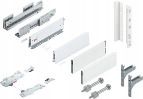 Blum Fiók Merivobox 300 Magas E Tip-On Fehér 40kg