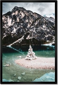 Poszterek keretben 40x60 Hegyi tájkép tóval