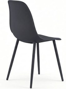 Étkezőszék OSAKA, műanyag, antracit színű