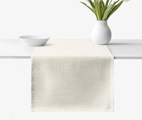 Goldea pamut asztali futó - világos vászonszövésű 50x140 cm