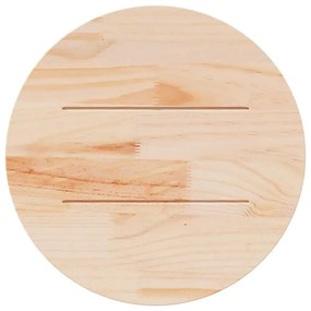 tömör fenyőfa asztallap Ø50 x 2,5 cm