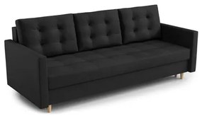 Nagyméretű szétnyitható kanapé SAWA Fekete