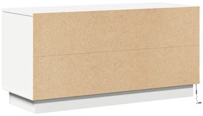 TV Szekrény Fehér 100x38x49 cm Mérnöki Fa