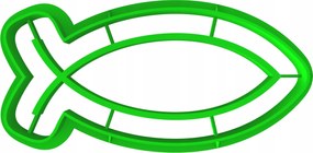 Forma Lyukasztó Sütemény- és Mézeskalácsvágó Áldozás Halak szimbólum Ichthys