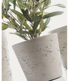 Beton virágcserép készlet 3 db-os ø 23,5 cm Low – Kave Home