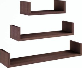 Akasztós polc EX3 Nagy wenge 3db-os polc szett