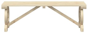 tömör fenyőfa kerti pad 115 cm