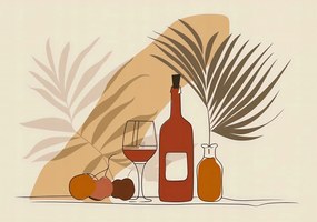 Poszter 66,5x46,5cm Winko a pálmafák mellett