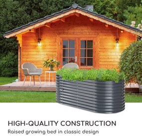 Blumfeldt High Grow, magaságyás, 200 x 80 x 100 cm, hullámlemez, egyszerű telepítés