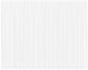 Függönyök függönyökkel Virágos Fehér 600 x 280 cm Poliészter