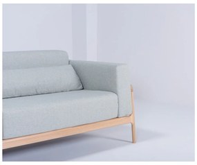 Fawn Plus kékesszürke kanapé tölgyfából, 240 cm - Gazzda