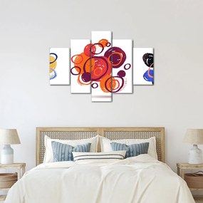 Színes körök képe (150x105 cm)