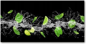 Fotótapéta üvegfalra Lime mentával 140x70