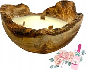 Természetes Illatgyertya Fában DMIR16 Arkay Virágos- Rózsaszín Ragyogás