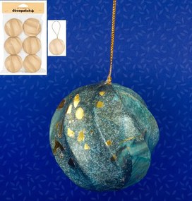 Csavarozott papír gömbök 6,5 Karácsonyfa Dekorációk Karácsonyfa gömbök Kézműves