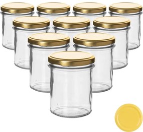 Orion befőttesüveg-készlet 0,2 l-es fedővel, 10 db
