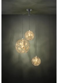 Eglo 39758 - Csillár zsinóron SKOURA 3xE27/60W/230V