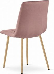 Rózsaszín bársonyszék LIBRA CLOUD ROSE