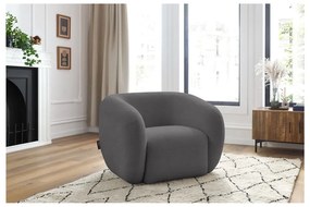 Sötétszürke fotel Celine – Bobochic Paris