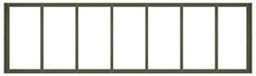 vidaXL olívazöld acél növénytartó 280x80x40 cm