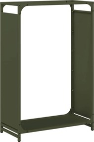 vidaXL olívazöld hidegen hengerelt acél tűzifatároló 60x28x90 cm