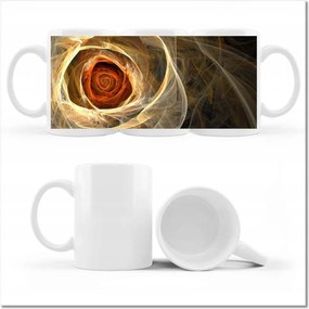 Fotó bögre Fraktál rózsa