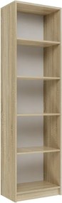 R50 polcos szekrény, könyvtartó, sonoma