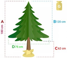 Diamento műfenyő 180 cm