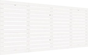vidaXL fehér tömör fenyőfa fali fejtámla 206 x 3 x 91,5 cm