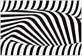 Poszterek 185x125 Absztrakt fekete-fehér