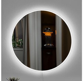 Asir LED Fali tükör háttérvilágítással ROUND átm. 40 cm fehér AS1843