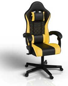 Juskys HyperSeat irodai szék - fekete/sárga