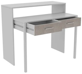 Munkaasztal 88x99 cm fehér/bézs