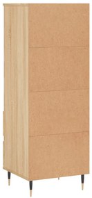 sonoma tölgy szerelt fa magasszekrény 40 x 36 x 110 cm