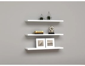 KÉSZLET 3x Fali polc BOSS fehér